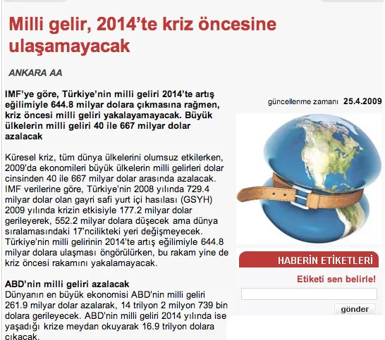 “Milliyet”, 25 aprel 2009-cu il