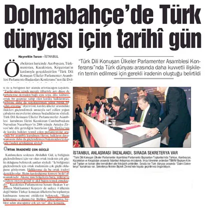 “Türkiyə”, 22 noyabr 2008-ci il