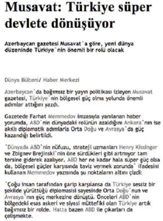 “Dünya Bülteni” xəbər saytı, 19 noyabr 2008